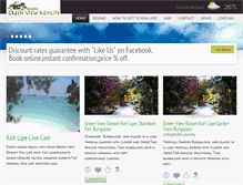 Tablet Screenshot of kohlipe-greenview-resort.com